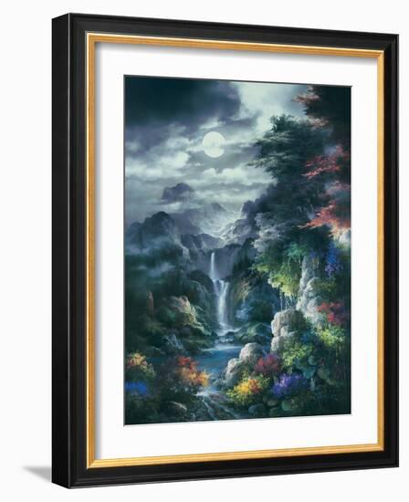 Midnight Mist Canyon-James Lee-Framed Art Print