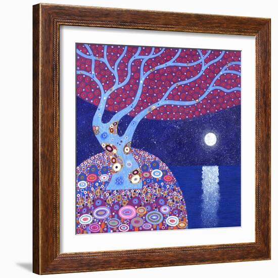 Midnight Moon, 2016-David Newton-Framed Giclee Print