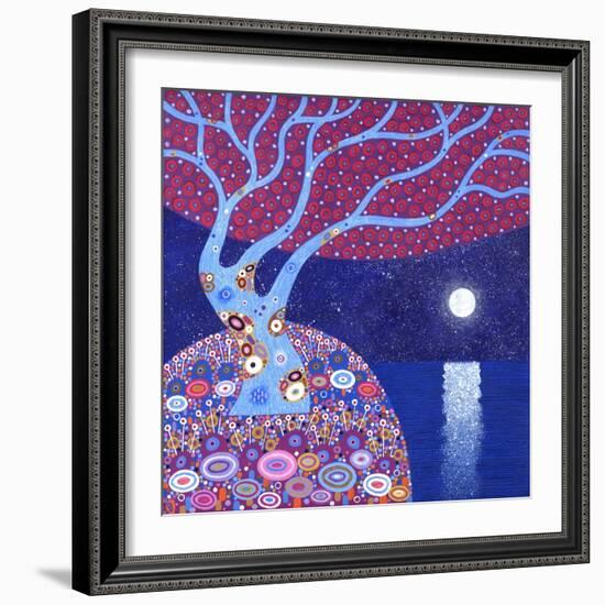 Midnight Moon, 2016-David Newton-Framed Giclee Print