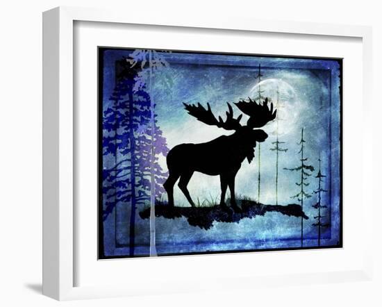 Midnight Moose-LightBoxJournal-Framed Giclee Print