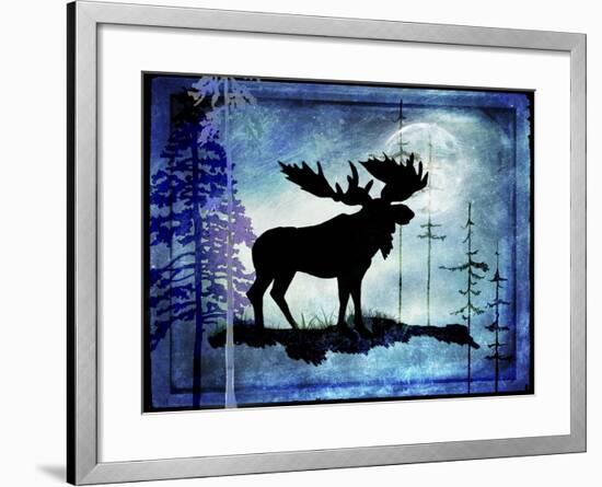Midnight Moose-LightBoxJournal-Framed Giclee Print