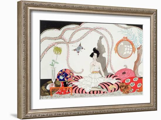Midnight! or the Fashionable Apartment, 1920-Georges Barbier-Framed Giclee Print