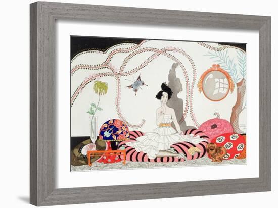 Midnight! or the Fashionable Apartment, 1920-Georges Barbier-Framed Giclee Print