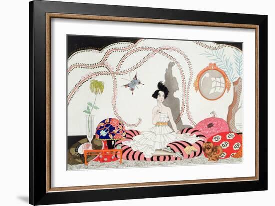 Midnight! or the Fashionable Apartment, 1920-Georges Barbier-Framed Giclee Print