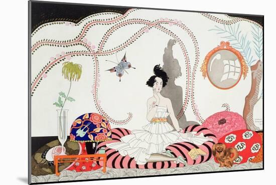 Midnight! or the Fashionable Apartment, 1920-Georges Barbier-Mounted Giclee Print