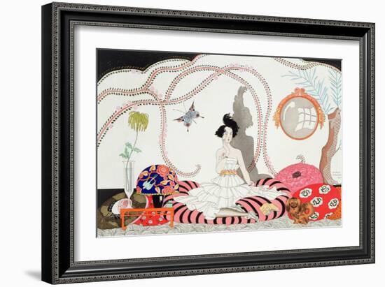 Midnight! or the Fashionable Apartment, 1920-Georges Barbier-Framed Giclee Print