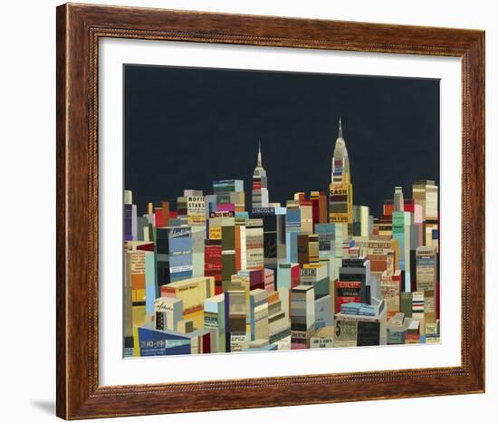 Midnight Over Manhattan-Andy Burgess-Framed Giclee Print