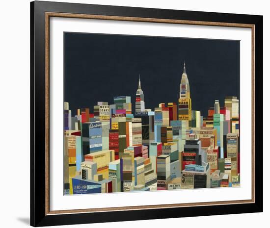 Midnight Over Manhattan-Andy Burgess-Framed Giclee Print