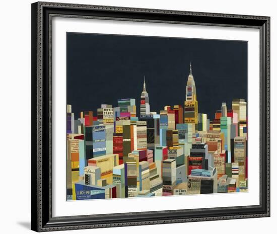 Midnight Over Manhattan-Andy Burgess-Framed Giclee Print