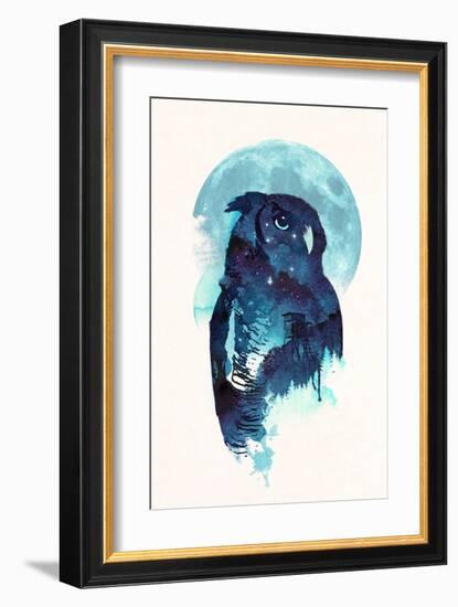 Midnight Owl-Robert Farkas-Framed Art Print