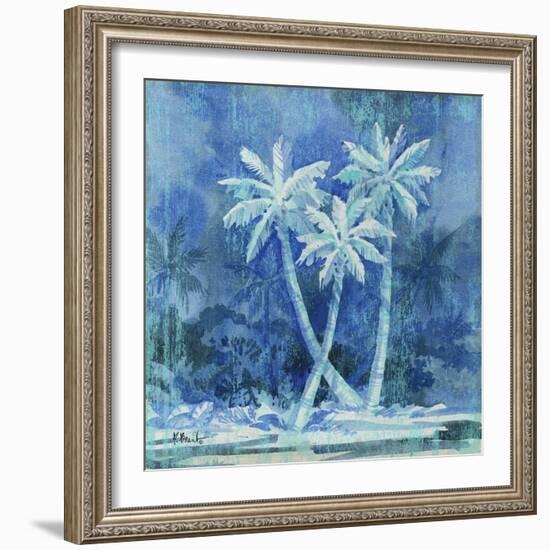 Midnight Palm II-Paul Brent-Framed Art Print