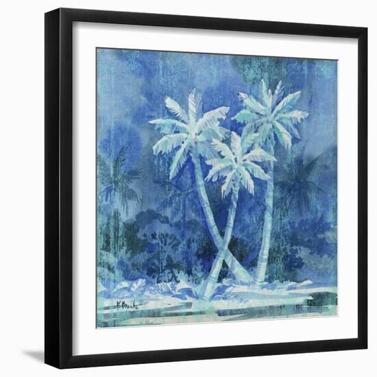 Midnight Palm II-Paul Brent-Framed Art Print