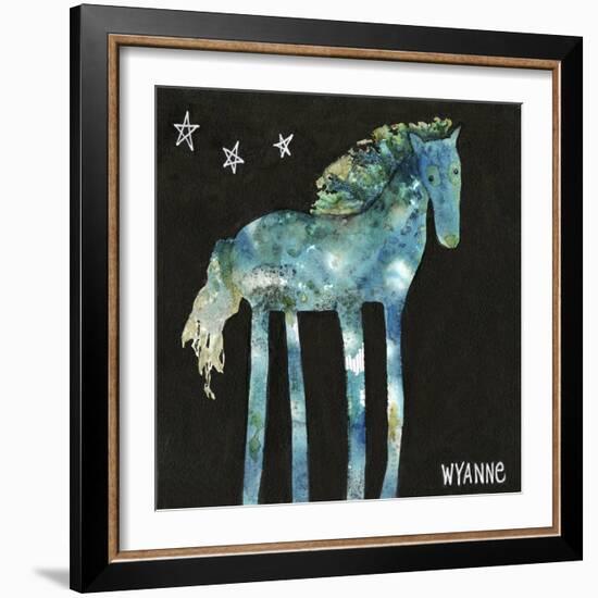 Midnight Pony-Wyanne-Framed Giclee Print