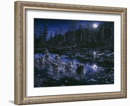 Midnight Pursuit-Jeff Tift-Framed Giclee Print