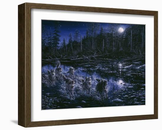 Midnight Pursuit-Jeff Tift-Framed Giclee Print