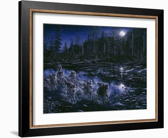 Midnight Pursuit-Jeff Tift-Framed Giclee Print