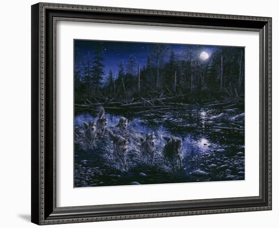 Midnight Pursuit-Jeff Tift-Framed Giclee Print