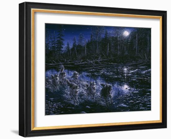 Midnight Pursuit-Jeff Tift-Framed Giclee Print