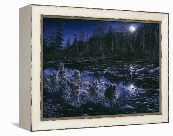 Midnight Pursuit-Jeff Tift-Framed Premier Image Canvas