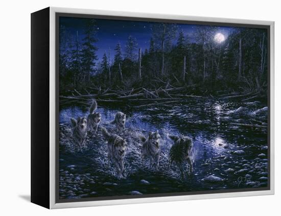 Midnight Pursuit-Jeff Tift-Framed Premier Image Canvas