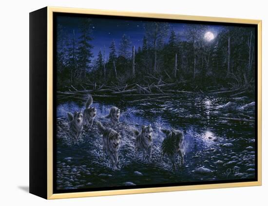 Midnight Pursuit-Jeff Tift-Framed Premier Image Canvas