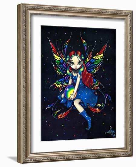 Midnight Rainbow Fairy-Jasmine Becket-Griffith-Framed Art Print