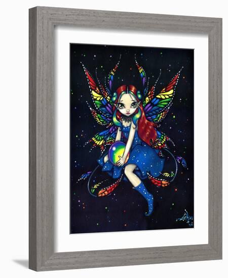 Midnight Rainbow Fairy-Jasmine Becket-Griffith-Framed Art Print