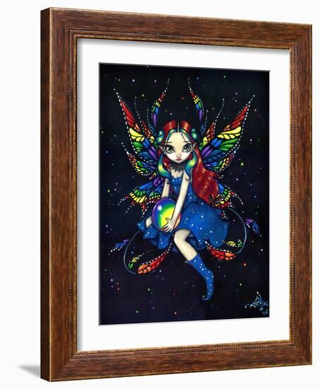 Midnight Rainbow Fairy-Jasmine Becket-Griffith-Framed Art Print