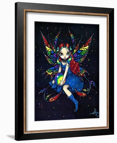 Midnight Rainbow Fairy-Jasmine Becket-Griffith-Framed Art Print