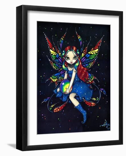 Midnight Rainbow Fairy-Jasmine Becket-Griffith-Framed Art Print