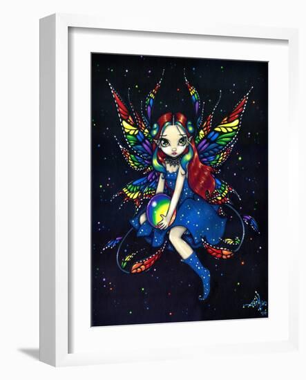 Midnight Rainbow Fairy-Jasmine Becket-Griffith-Framed Art Print