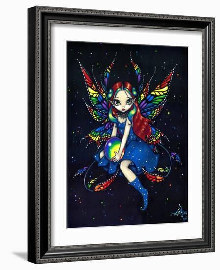 Midnight Rainbow Fairy-Jasmine Becket-Griffith-Framed Art Print