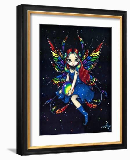 Midnight Rainbow Fairy-Jasmine Becket-Griffith-Framed Art Print