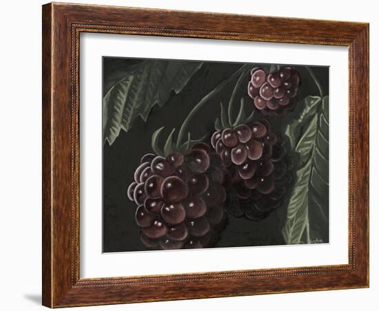 Midnight Raspberries-Megan Meagher-Framed Art Print