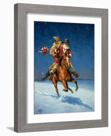 Midnight Rider-Jack Sorenson-Framed Art Print