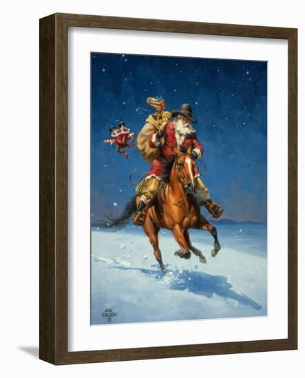 Midnight Rider-Jack Sorenson-Framed Art Print