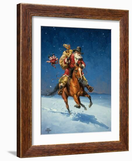 Midnight Rider-Jack Sorenson-Framed Art Print