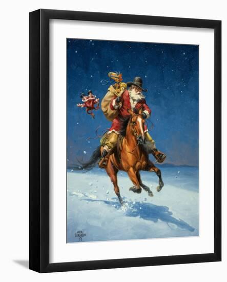 Midnight Rider-Jack Sorenson-Framed Art Print