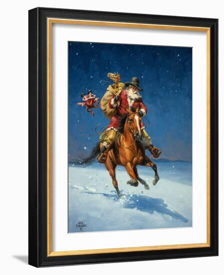 Midnight Rider-Jack Sorenson-Framed Art Print