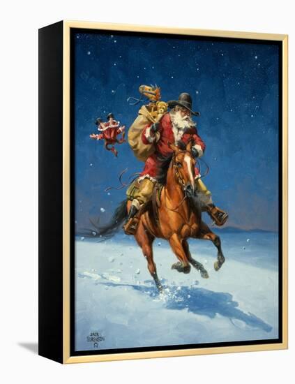 Midnight Rider-Jack Sorenson-Framed Stretched Canvas