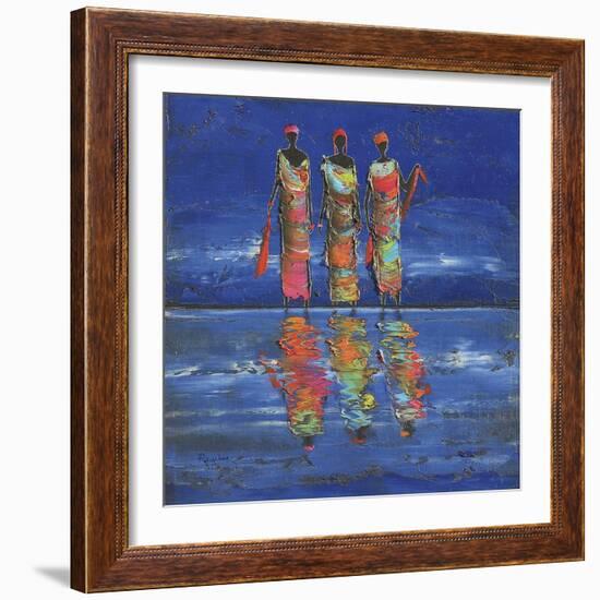 Midnight River 1-Michel Rauscher-Framed Art Print