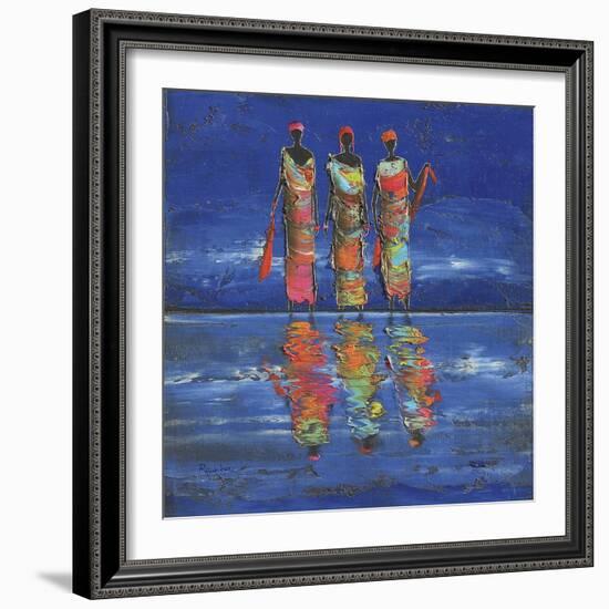 Midnight River 1-Michel Rauscher-Framed Art Print