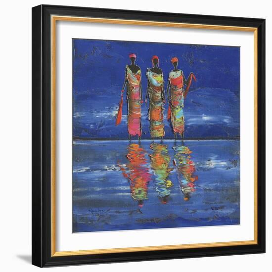 Midnight River 1-Michel Rauscher-Framed Art Print