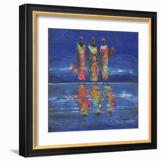 Midnight River 1-Michel Rauscher-Framed Art Print