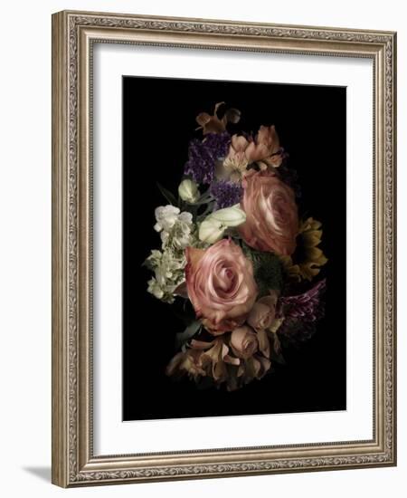 Midnight Roses-Julie Greenwood-Framed Art Print