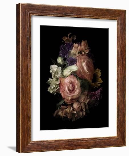 Midnight Roses-Julie Greenwood-Framed Art Print