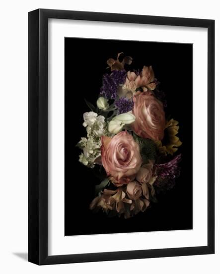 Midnight Roses-Julie Greenwood-Framed Art Print