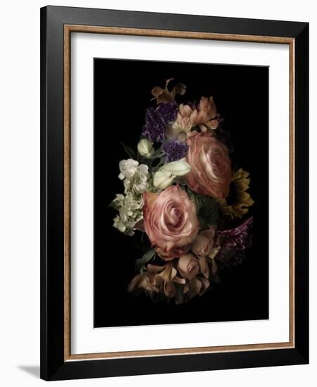 Midnight Roses-Julie Greenwood-Framed Art Print