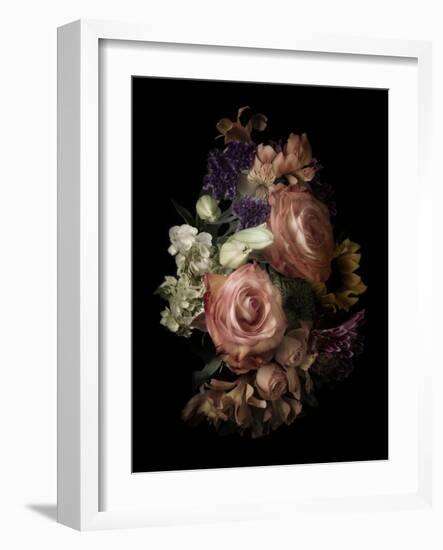 Midnight Roses-Julie Greenwood-Framed Art Print