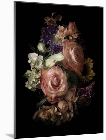 Midnight Roses-Julie Greenwood-Mounted Art Print
